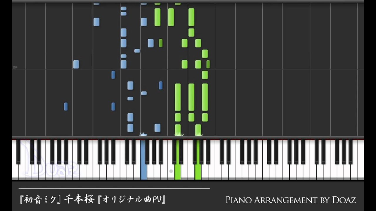 (Synthesia Piano) Senbonzakura, Hatsune Miku Original Song