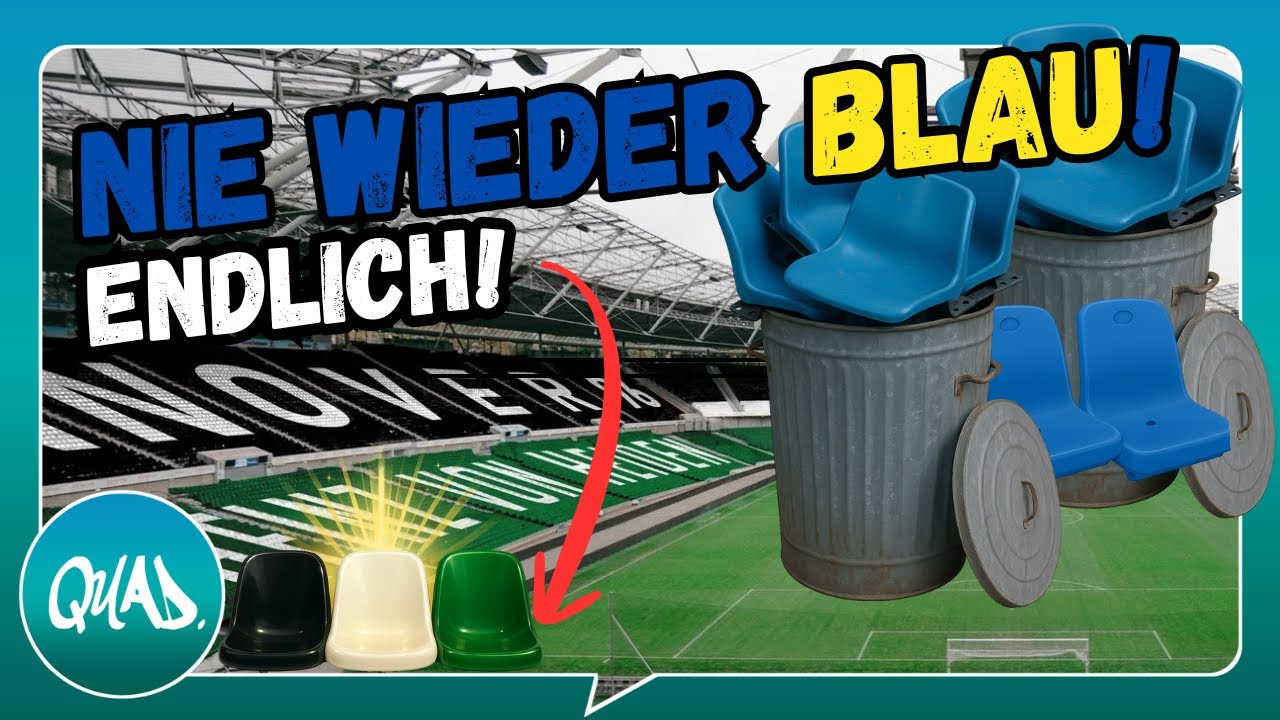 Schwarz-Weiß-Grün statt Blau: Hannover 96 Fans entscheiden über neues Stadiondesign! Prod Aathiban