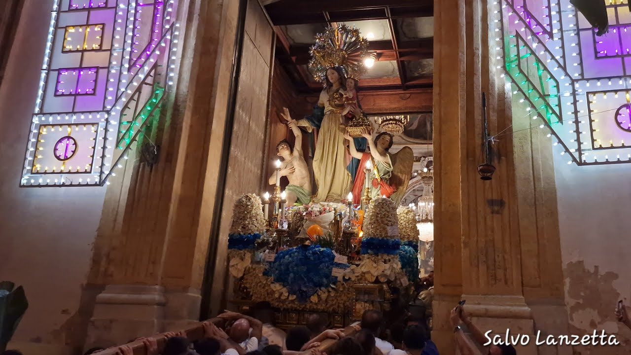 (PALERMO) - RIENTRO PROCESSIONE DI MARIA SS. DEL LUME DEL NOVIZIATO (4K) 27/07/2025