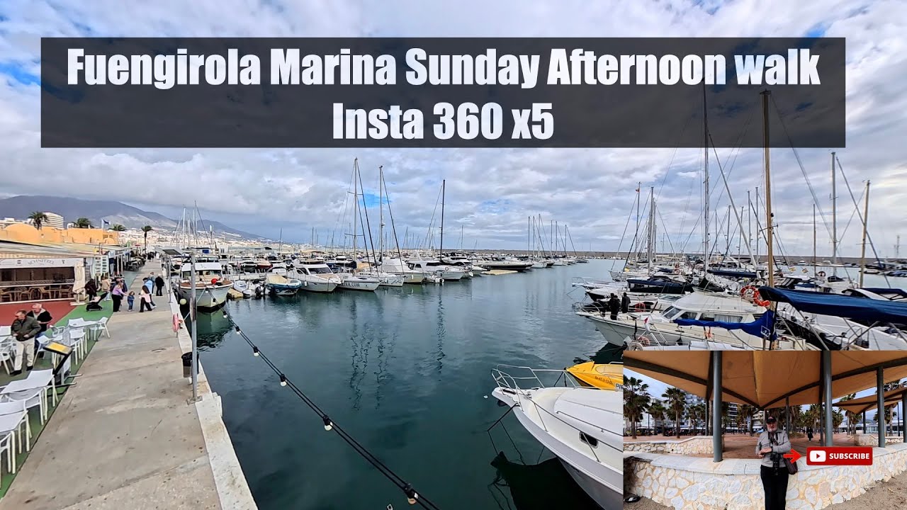 Фуэнхирола Марина Воскресная дневная прогулка Insta 360 x5