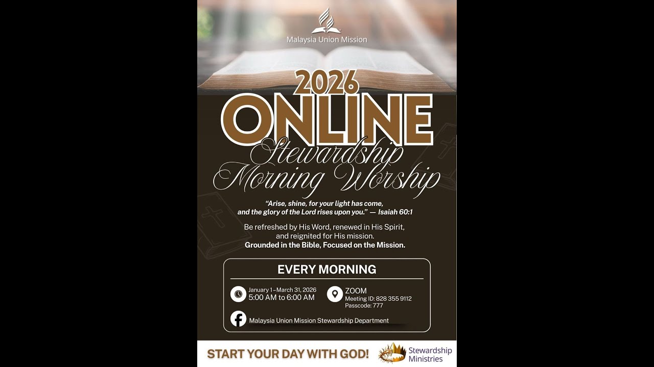 MAUM 2026 ONLINE STEWARDSHIP MORNING WORSHIP | 19 JAN 2026