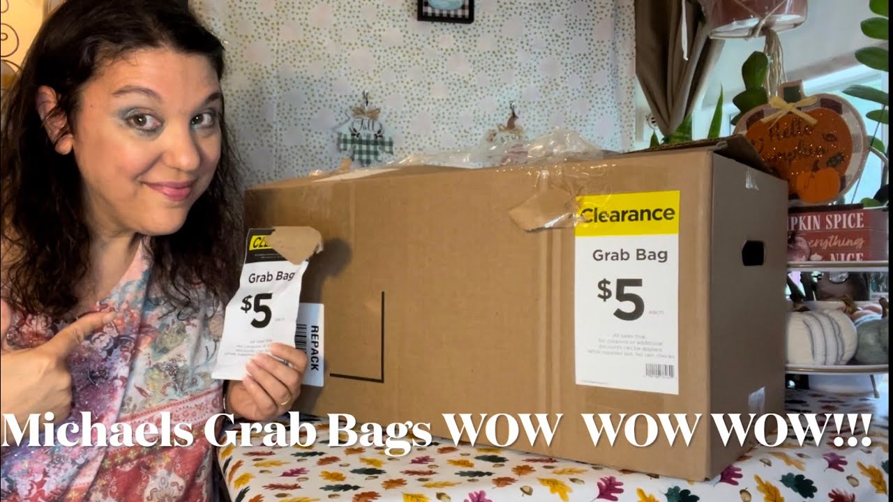 Michaels Grab Bags WOW WOW AMAZING Haul! See What I Got! #michaels #michaelsgrabbags #haul