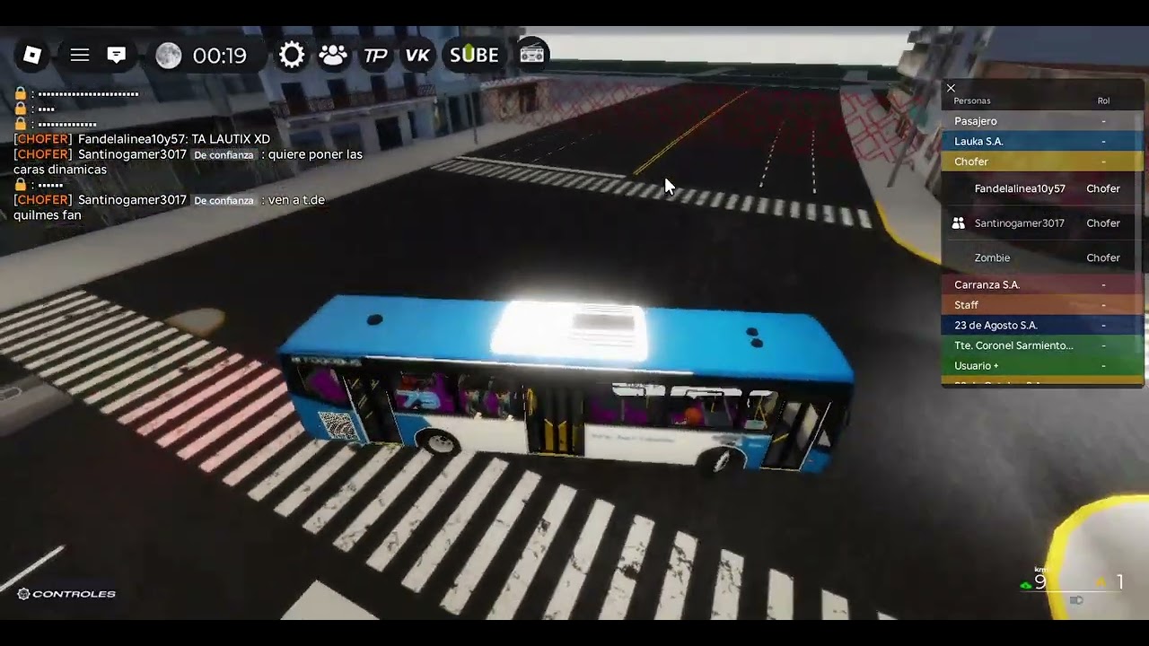 Jugando simulador de colectivos argentinos con @Santinogamer3017
