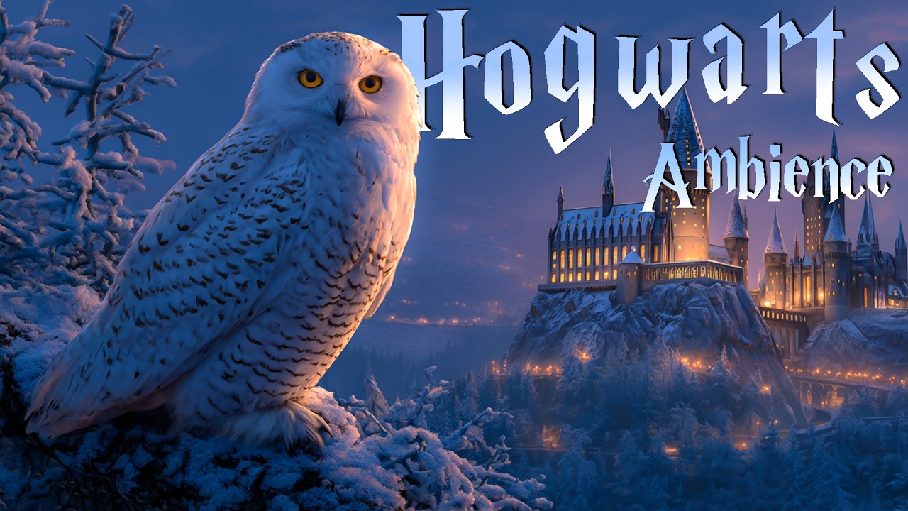 When Owls Guard Hogwarts ❄️ Winter Castle Ambience & Fantasy Music