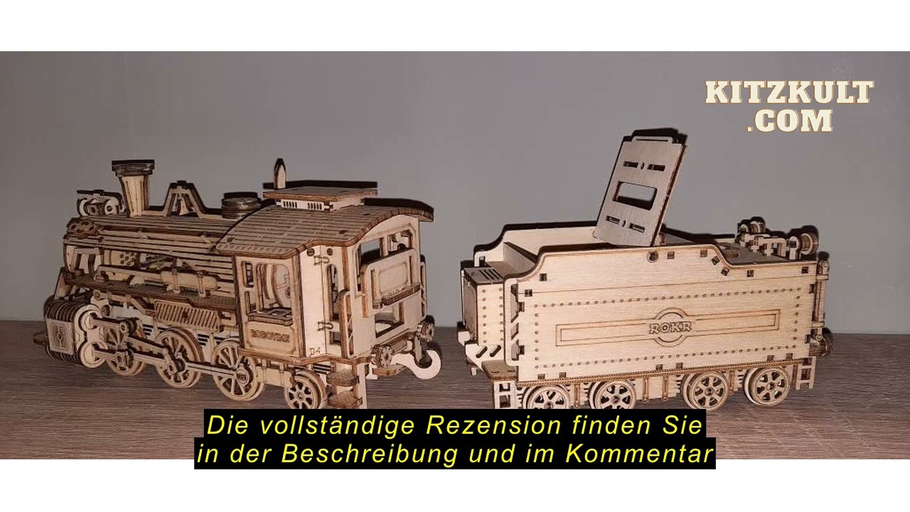 Produktbewertung ROKR 3D Puzzle Express Dampflokomotive Holzpuzzle Modellbau - lokomotive Holzbausat
