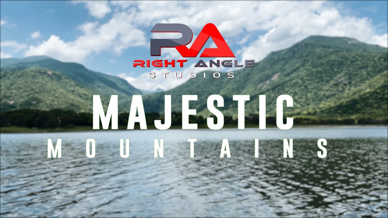 4K Majestic mountains and serene Lake Views || Mountains Landscape photography || Background Video