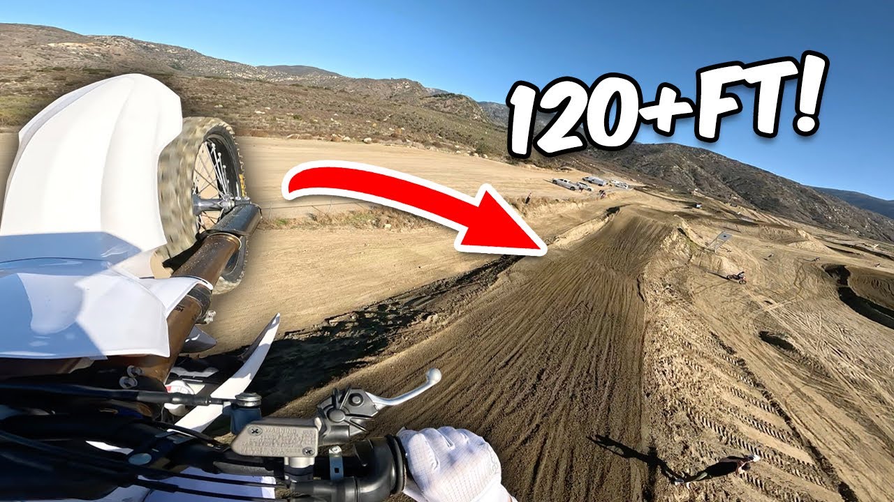HUGE Dirt Bike Jump at Fox Raceway! (POV)