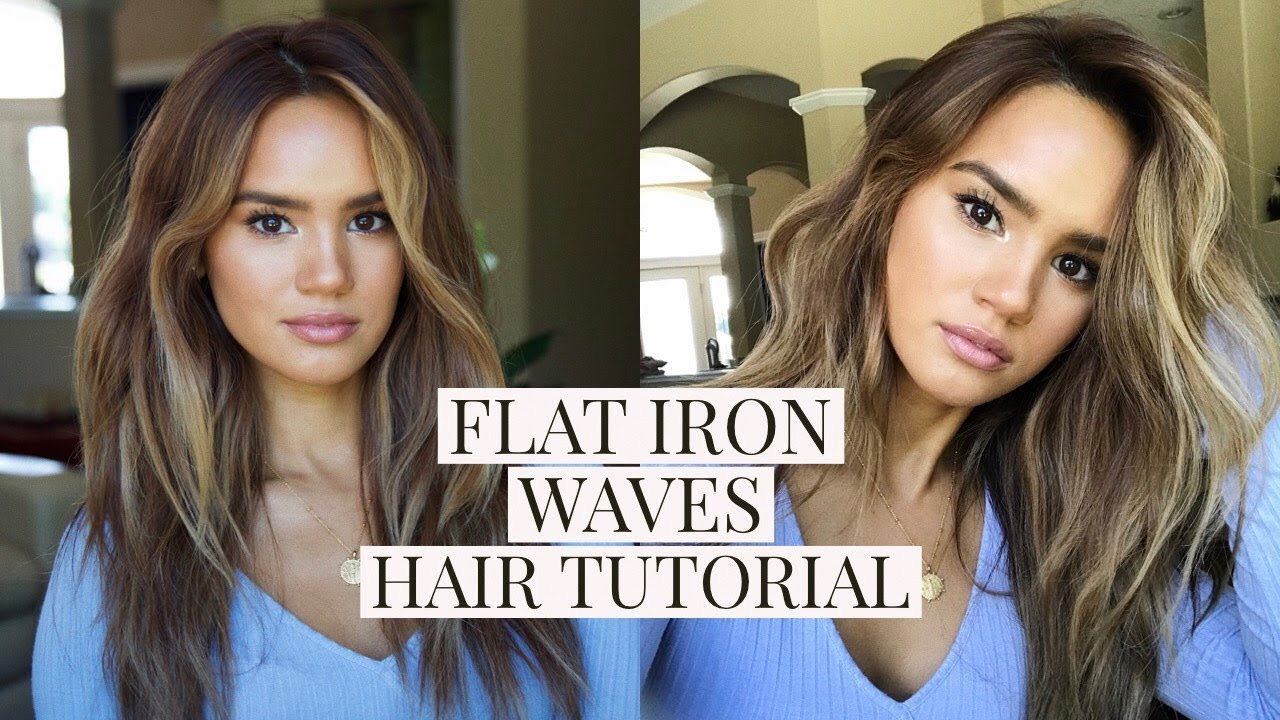 FLAT IRON BEACH WAVES HAIR TUTORIAL! DACEY CASH