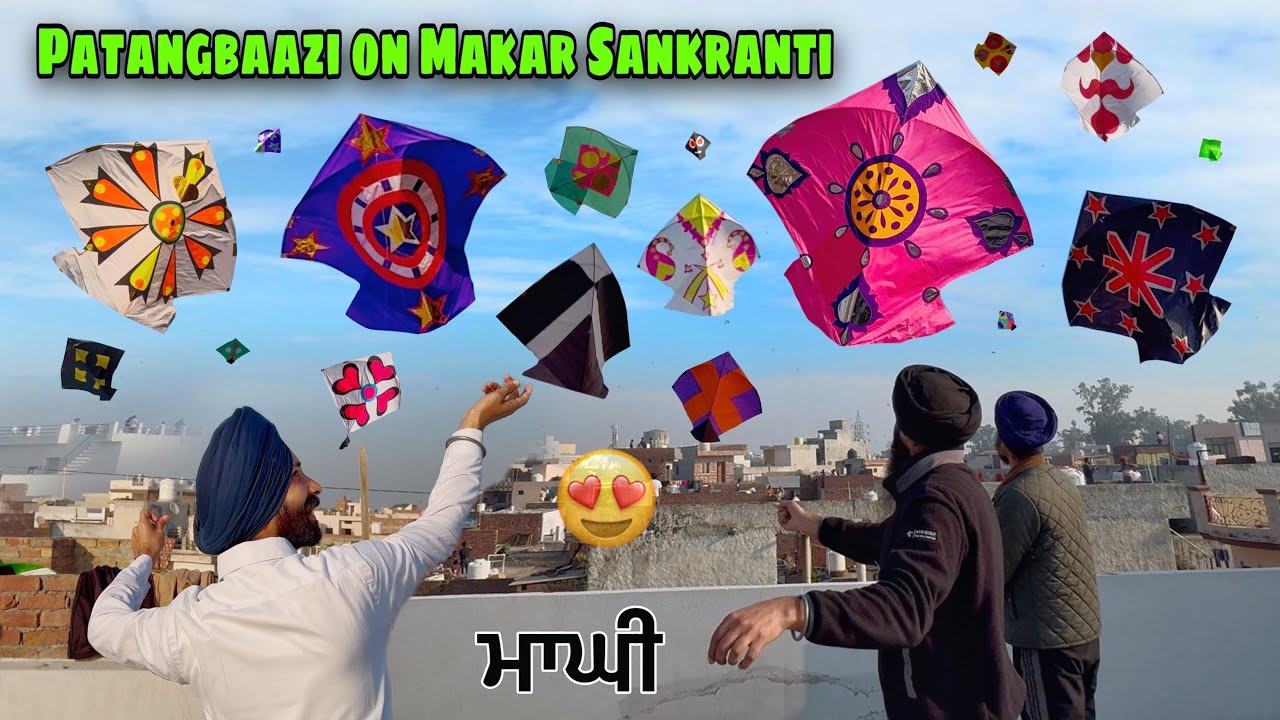 FLYING KITES ON MAKAR SANKRANTI🔥Kite Festival😍Patangbaazi in Amritsar….