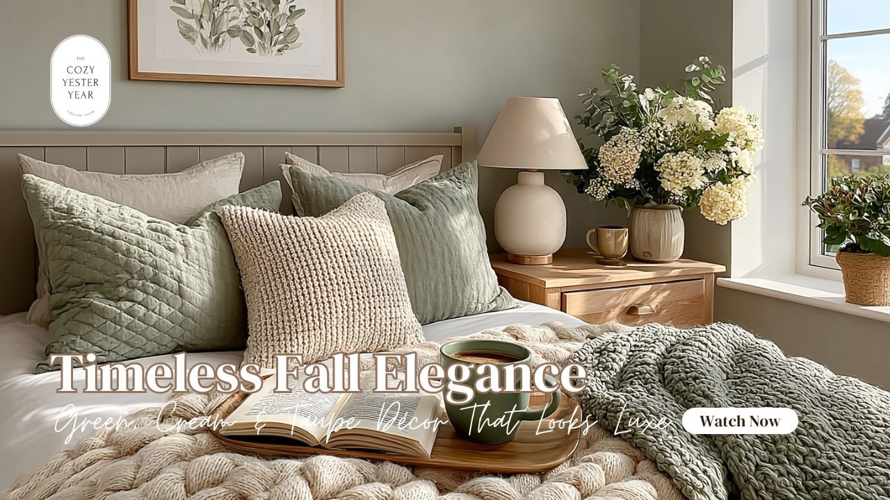 Timeless Fall Elegance | Green, Cream & Taupe D&eacute;cor That Looks Luxe 🍂✨