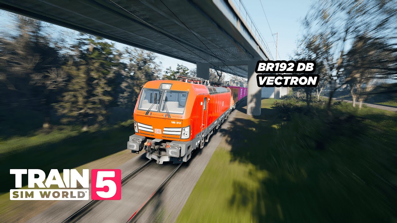 High-Speed Intermodal Train on Siemens Vectron | Frankfurt-Fulda Route  - Train Sim World 5