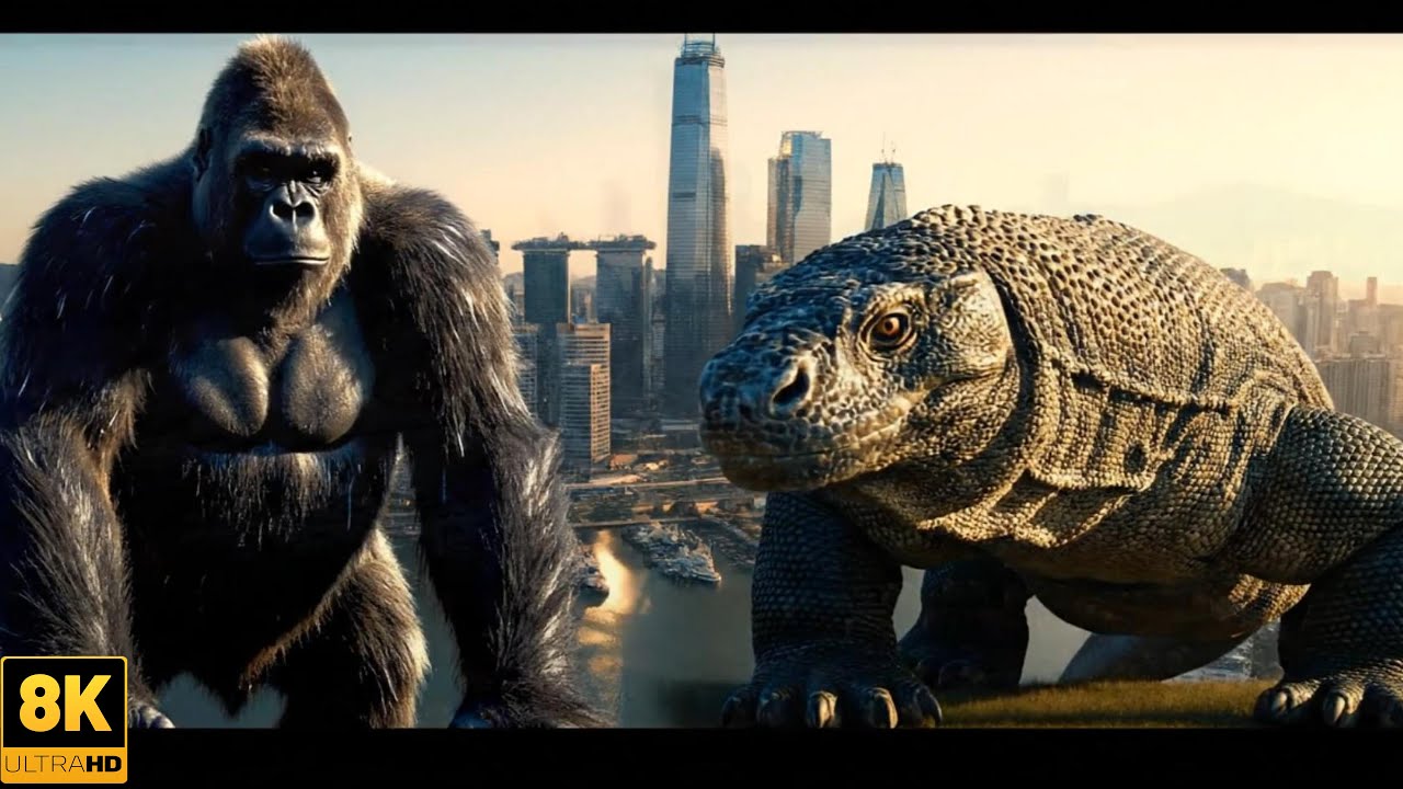 King Kong vs Komodo Dragon &ndash; Epic 8K Monster Battle (Full CGI Movie 2025)