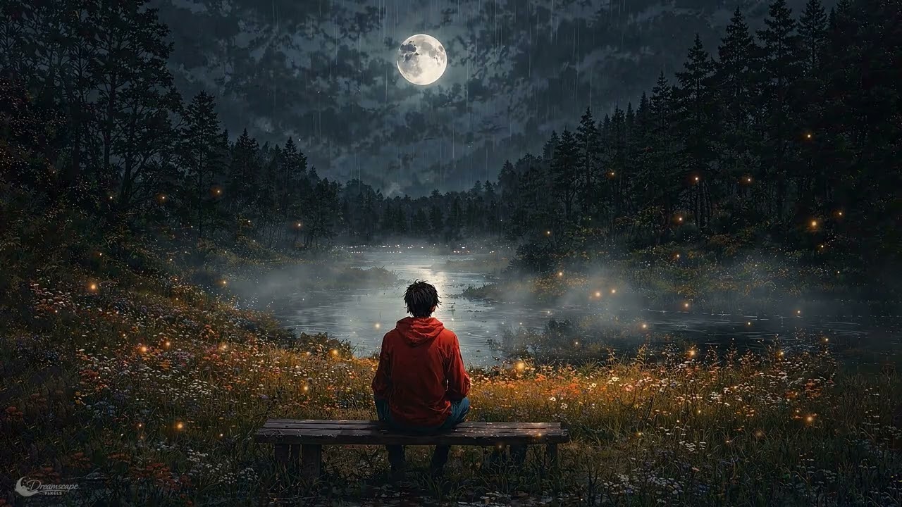 I’m Okay in the Moonlight 🌙 | Calm Night Song for Anxiety Relief & Relaxation