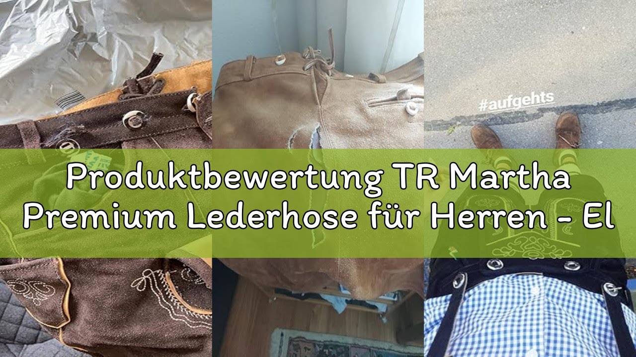 Produktbewertung TR Martha Premium Lederhose für Herren - Elegante Trachtenhose Gr.46-60 - Kurze Tra