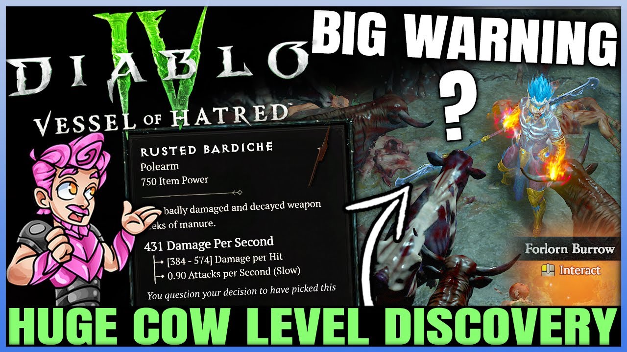 Diablo 4 - Secret Cow Level is REAL!? HUGE New Season 6 Discovery & New Item Unlock Found - Guide!