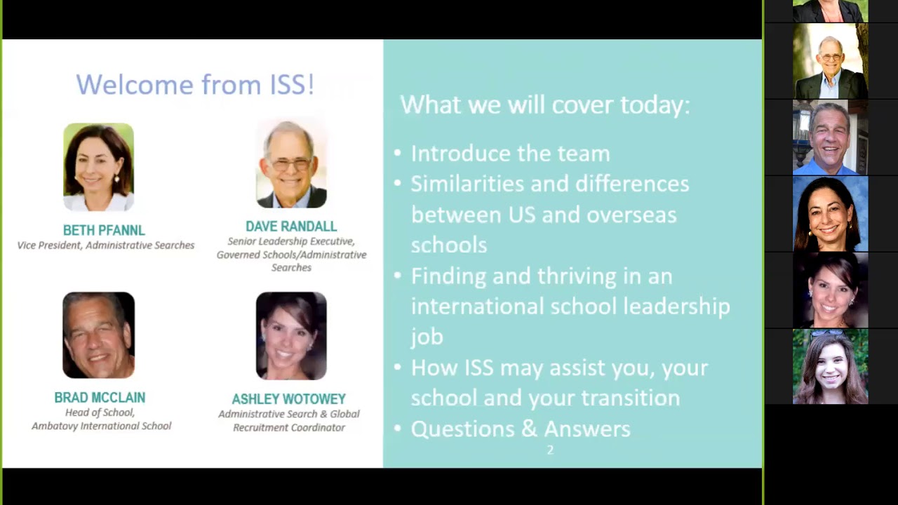 ISS Webinar: Administrators Abroad - Leading a School Overseas