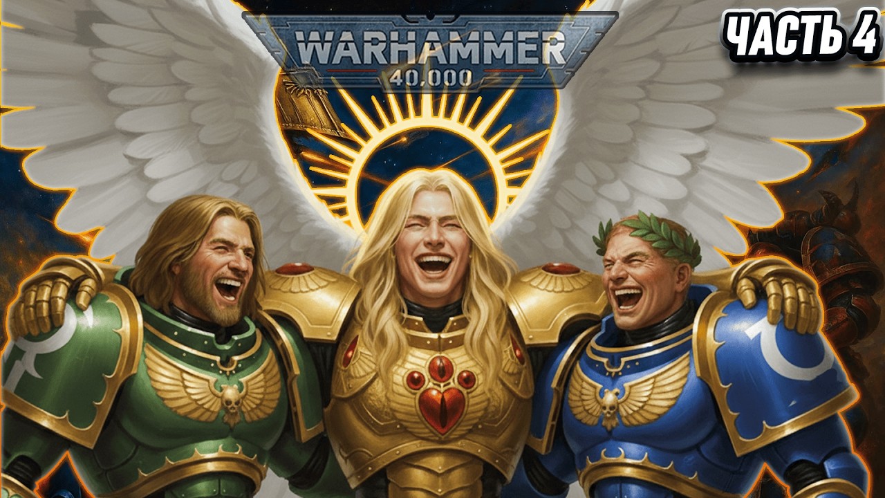 КРАТКО О ЕРЕСИ ХОРУСА -  ЛЕВ, ЖИЛЛИМАН И САНГВИНИЙ! ЧАСТЬ 4 | WARHAMMER 40000