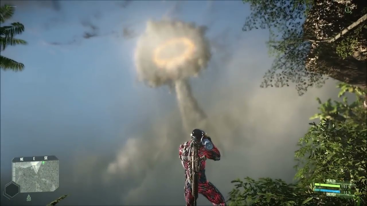 Crysis 1 (2007) Nuke Explosion + PhotorealisticMOD + Advanced Physics | GTX Titan SLI SuperClocked