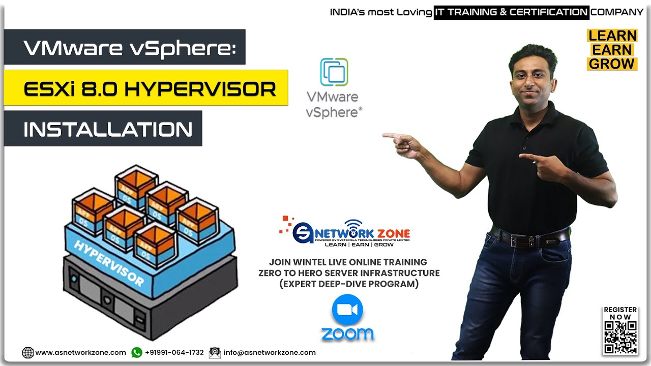 Installation of VMware ESXi 8 0 Hypervisor Step by Step in Hindi | VMware ESXi 8 | ASNETworkZONE