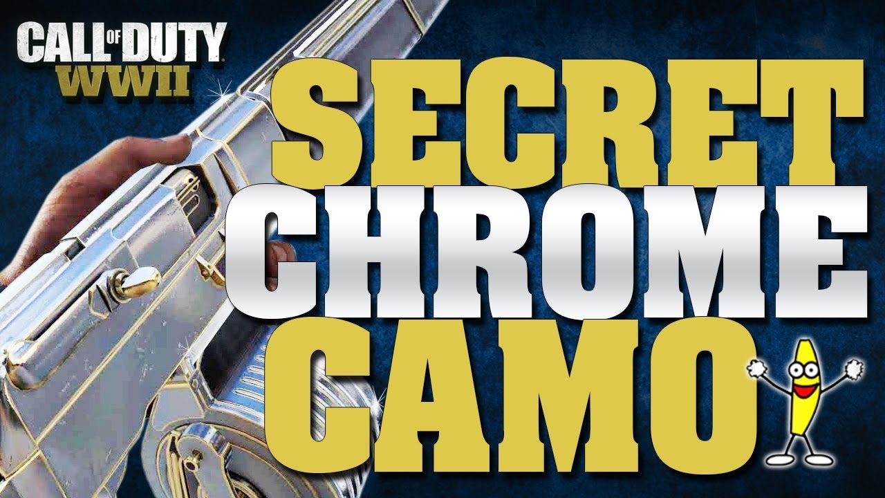 Secret Chrome Camo In CoD WW2 - Chrome Camo On Heroic Variants (Dark Matter/Black Sky Camo)
