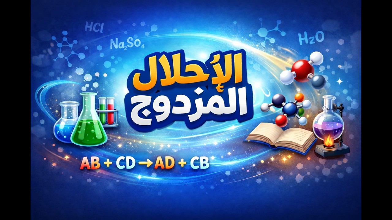 تفاعلات الاحلال المزدوج علوم الصف الثالث الاعدادى مستر محمد خلف الله