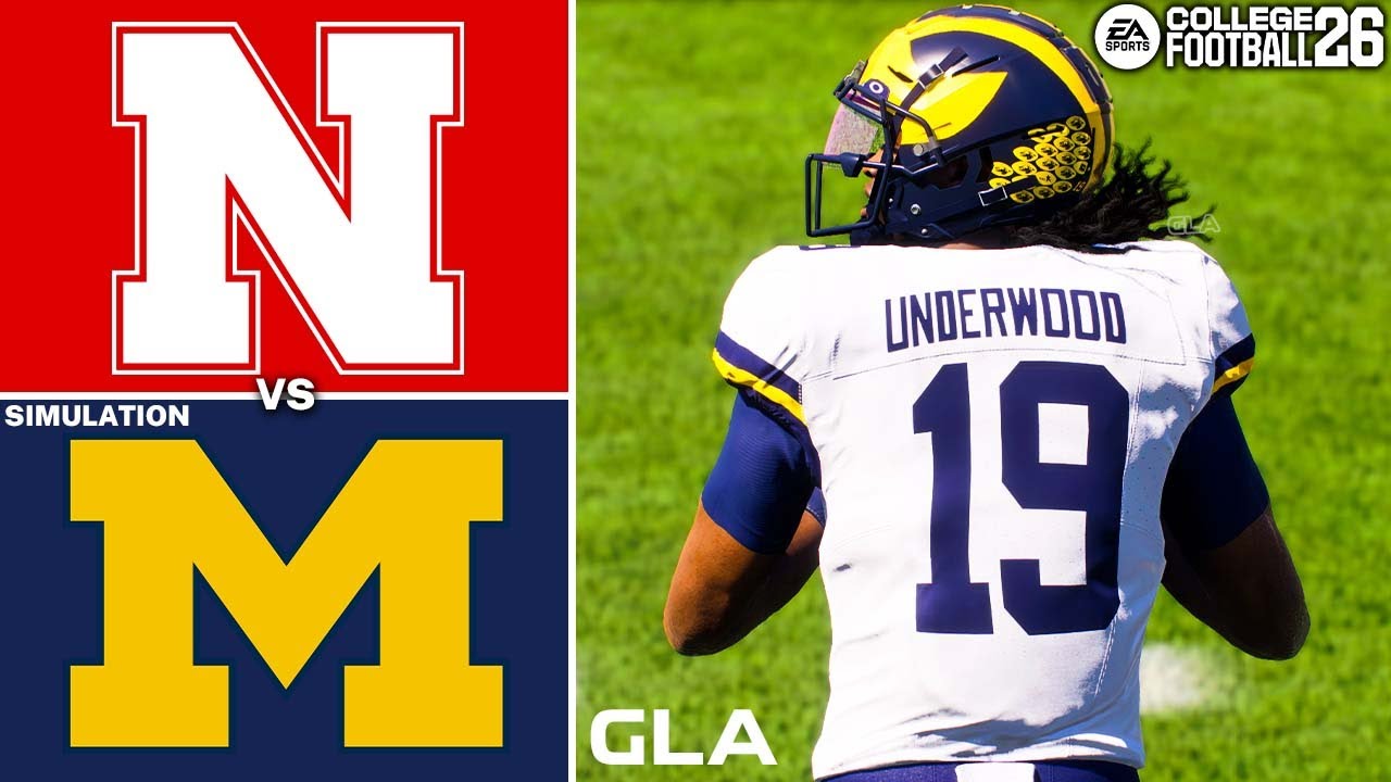 Michigan vs. Nebraska Simulation | CFB 26 PS5 Gameplay