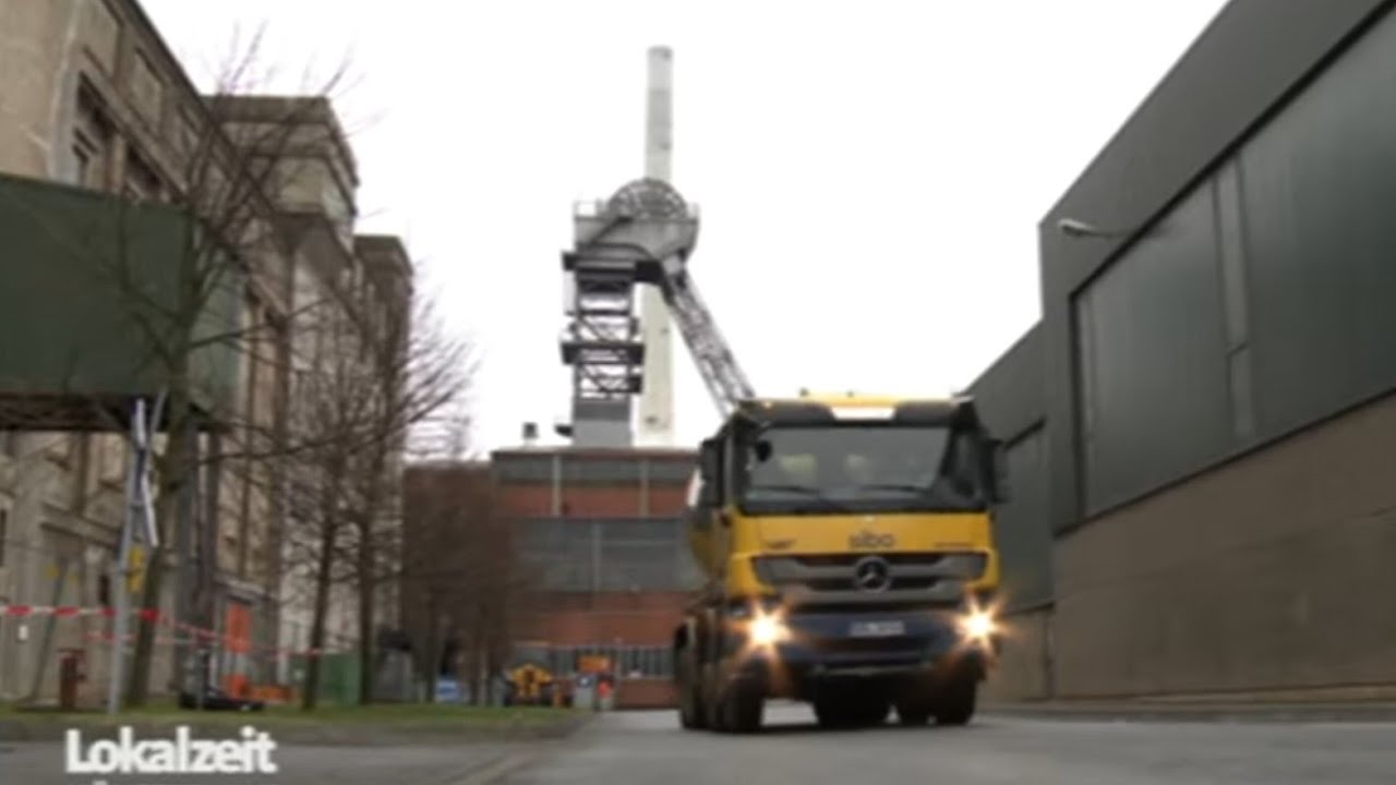 Schachtverfüllung auf der Hauptschachtanlage Bergwerk Ibbenbüren