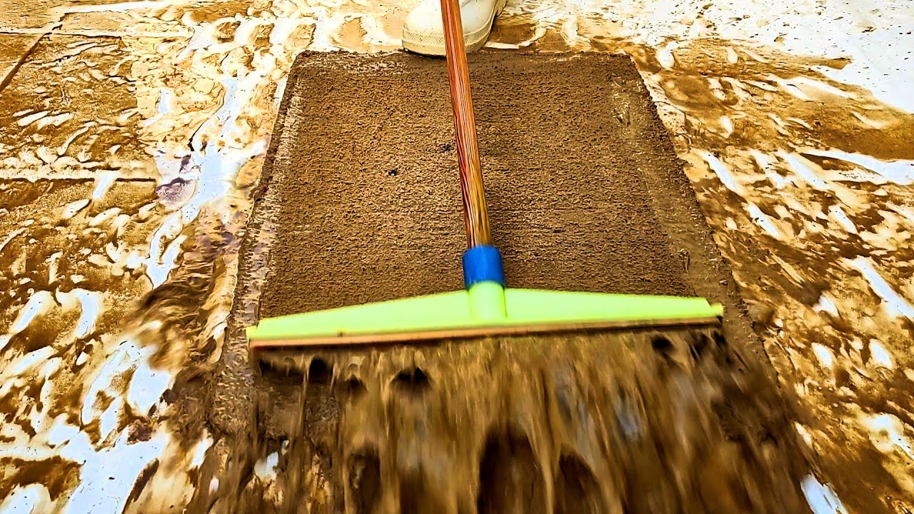 Rug 10 Years on a Garage Floor! Satisfying Carpet Cleaning Time Lapse