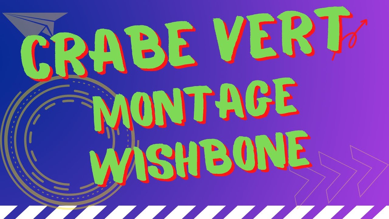 Eschage crabe vert sur montage wishbone