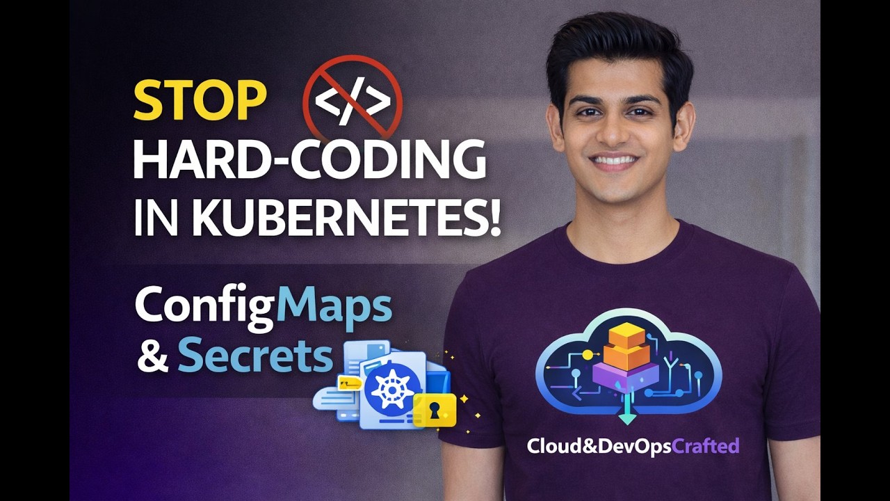Stop Hard-Coding in Kubernetes 🚫 | ConfigMaps & Secrets Explained (Beginner Friendly)