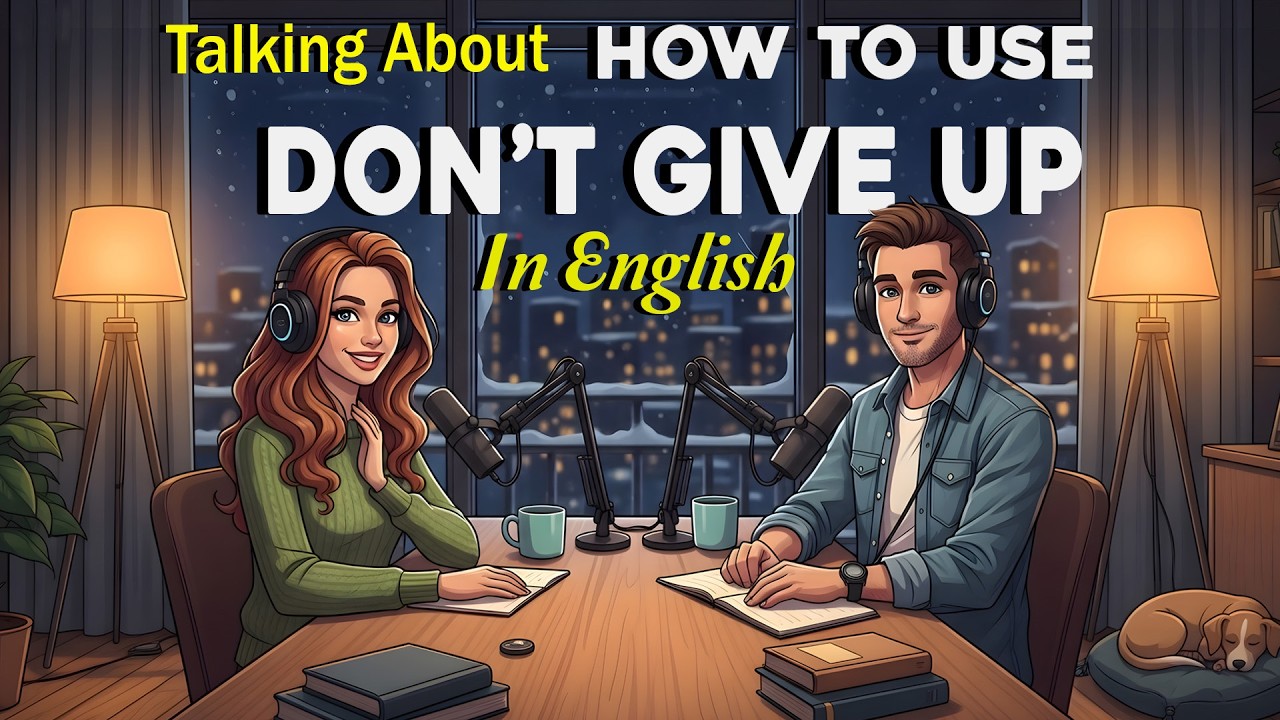 How to use Don's Give Up  in English | English Conversation Practice