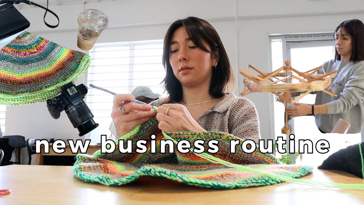 my new work routine after moving *fiber artist small business diaries*