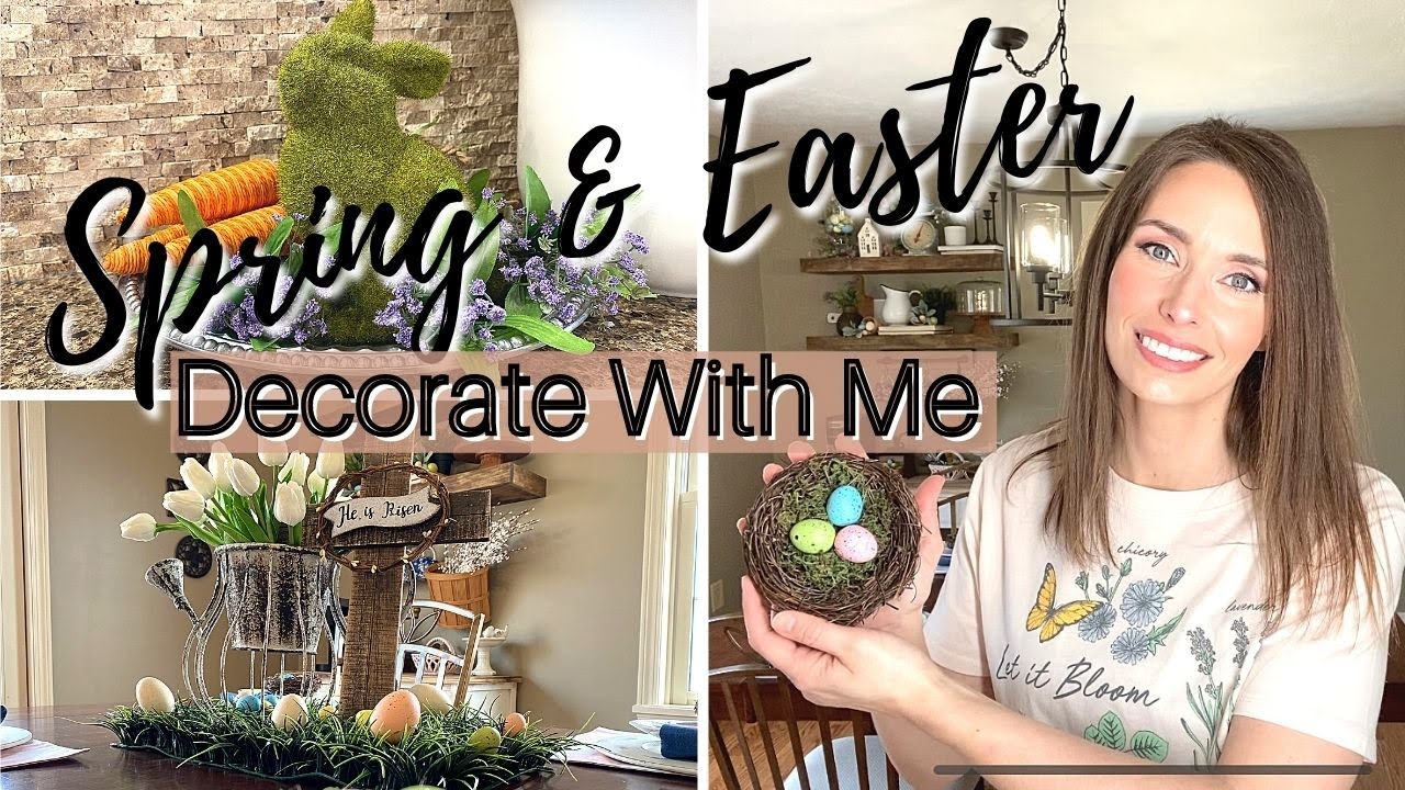 SPRING & EASTER KITCHEN DECOR IDEAS | EASTER TABLESCAPE | DECORATE WITH ME