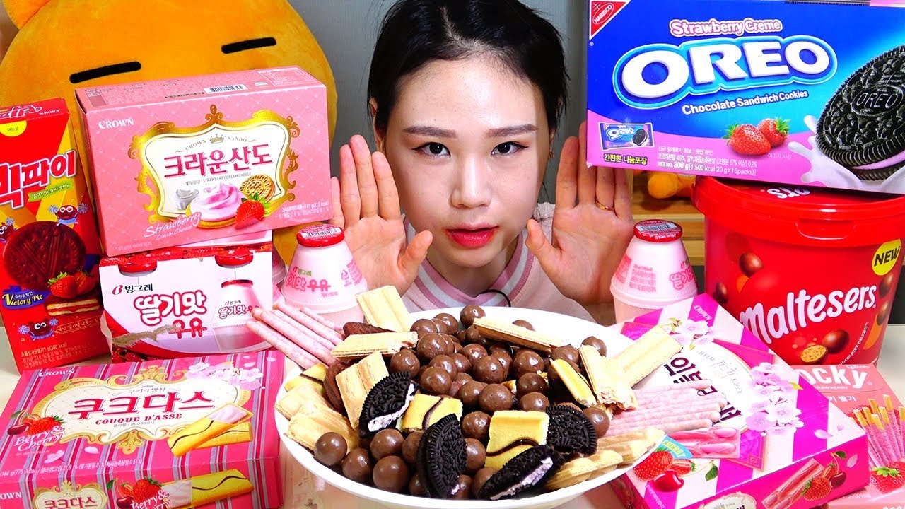 딸기과자탕 먹방 Mukbang