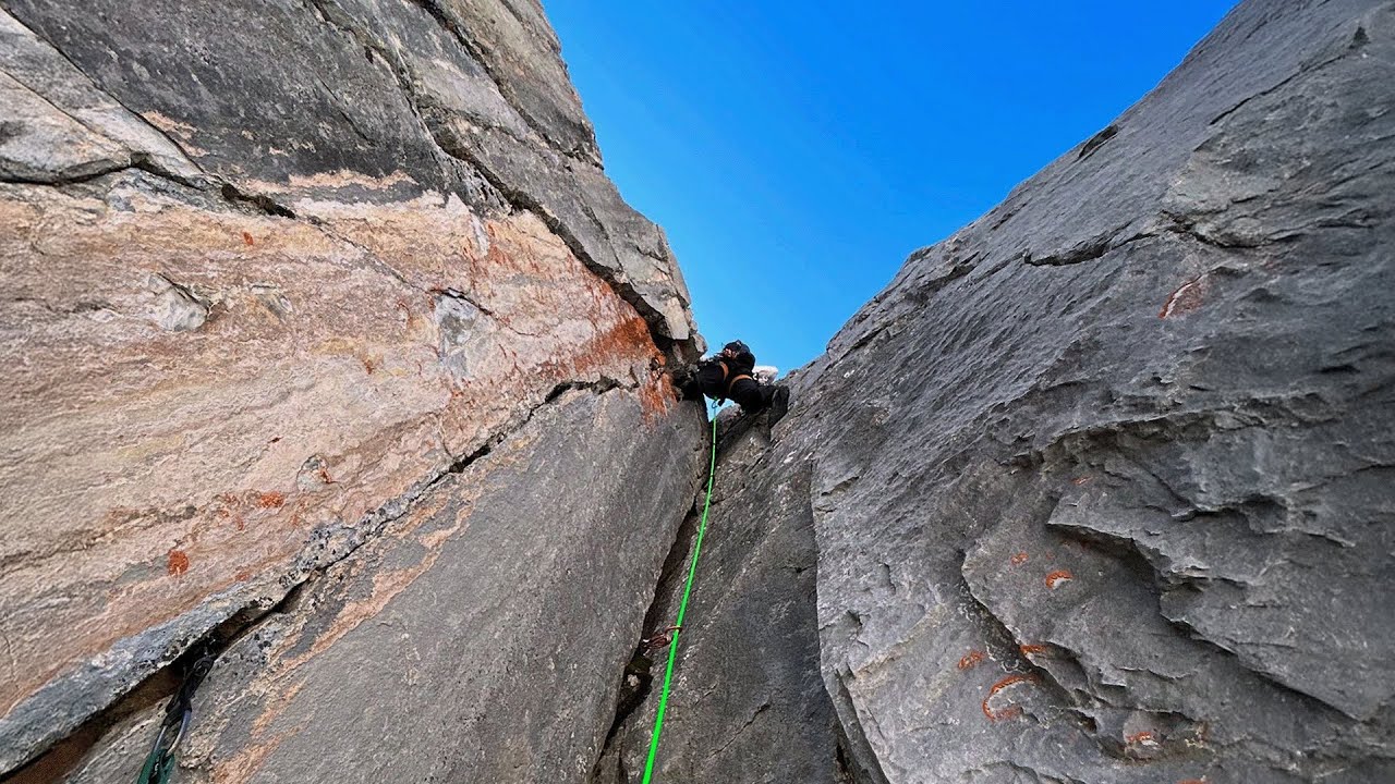 First Ascent: Mission up an unclimbed rock face