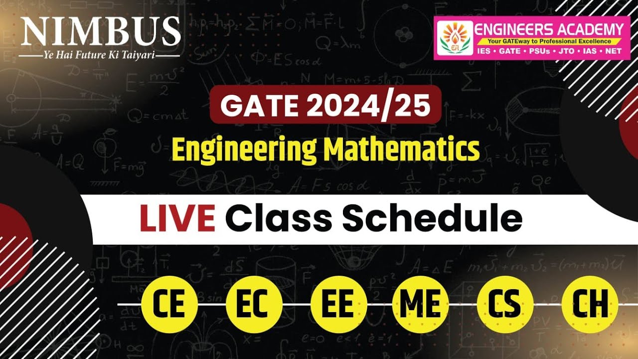 GATE Preparation 2024 | Engineering Mathematics Free Online Live Classes For GATE 2024/25 Aspirants