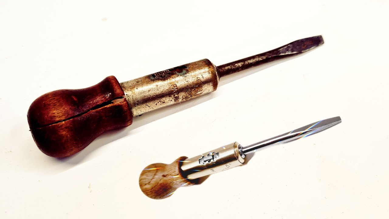 Rusty Antique Yankee Ratchet Screwdriver Restoration - NORTH BROSS. MFG.CO  PHILA.PA.USA