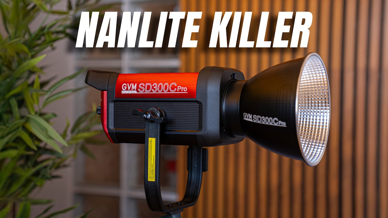 Amaran y Nanlite compiten contra esta luz GVM SD300W
