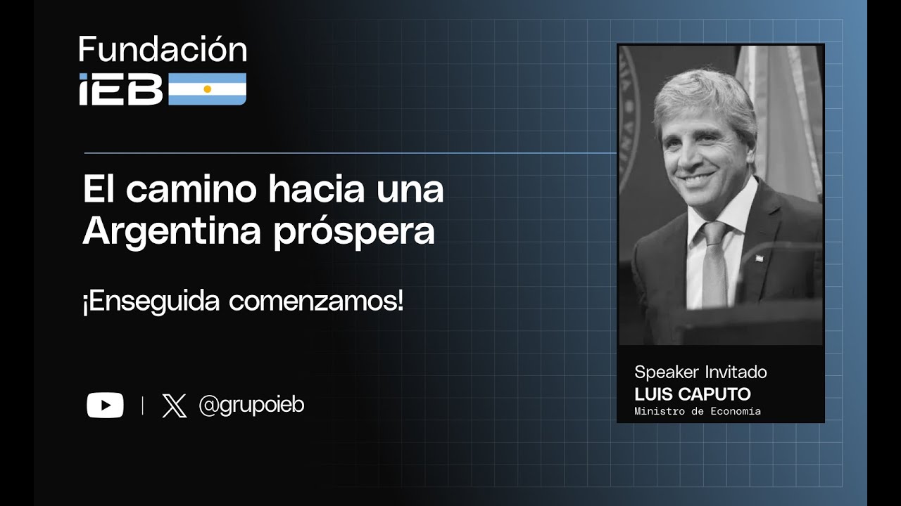 Evento de la Fundaci&oacute;n IEB junto al Ministro Luis&nbsp;Caputo