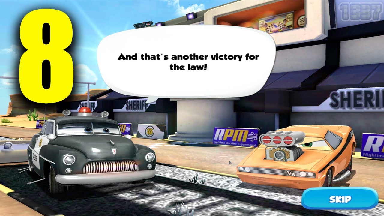 Cars Fast as Lightning - Sheriff - Character Gameplay Walkthrough (iOS / Android) Part 8