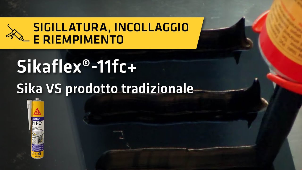 Sikaflex®-11fc+ -  Sigillanti a confronto: Sika VS prodotto tradizionale
