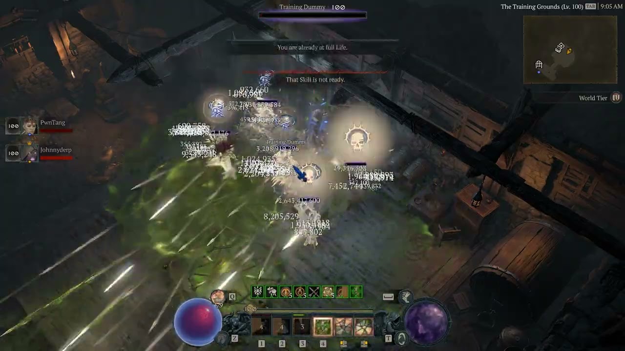 Diablo 4 Season 5 - Andariel's Barrage Rogue doing 34 billion damage tick