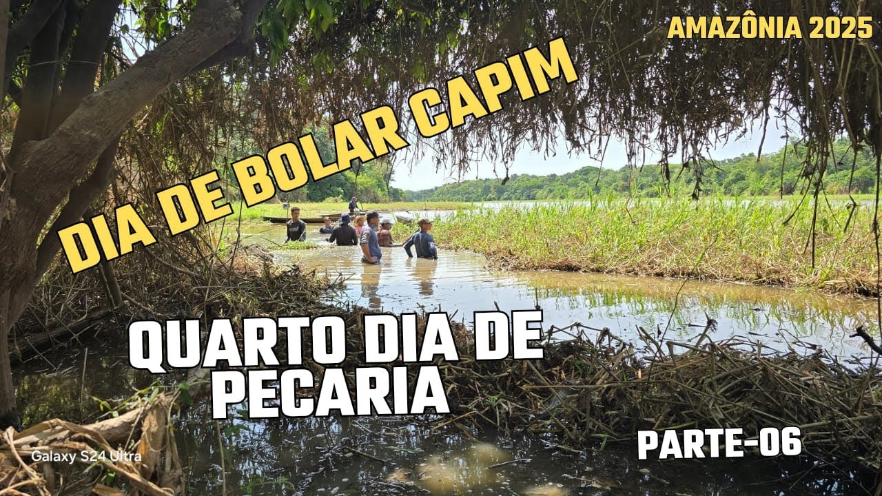 O TRABALHO N&Atilde;O PAROU POR AI , BOLANDO CAPIM PRA PEGAR O PEIXE