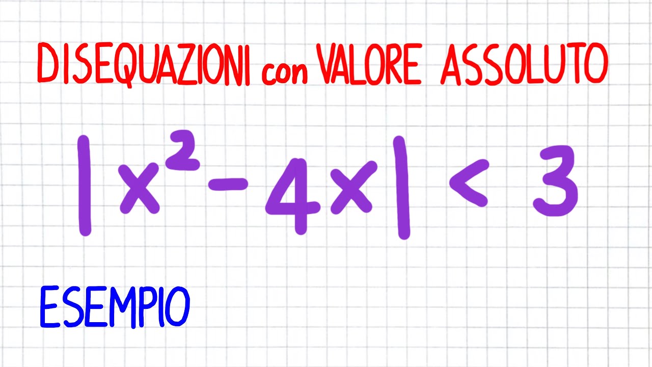 DISEQUAZIONI CON VALORE ASSOLUTO - esempio _ EV41