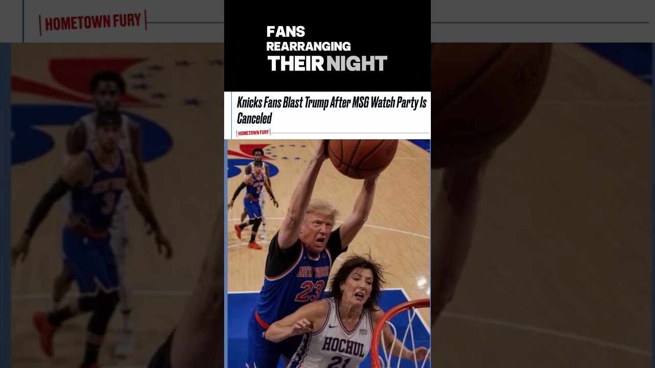 Trump vs The Knicks Fans: Who Won? 🏀 #knicks #nba
