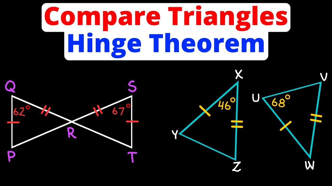Compare Triangles Using the Hinge Theorem | Inequalities | Geometry | Eat Pi