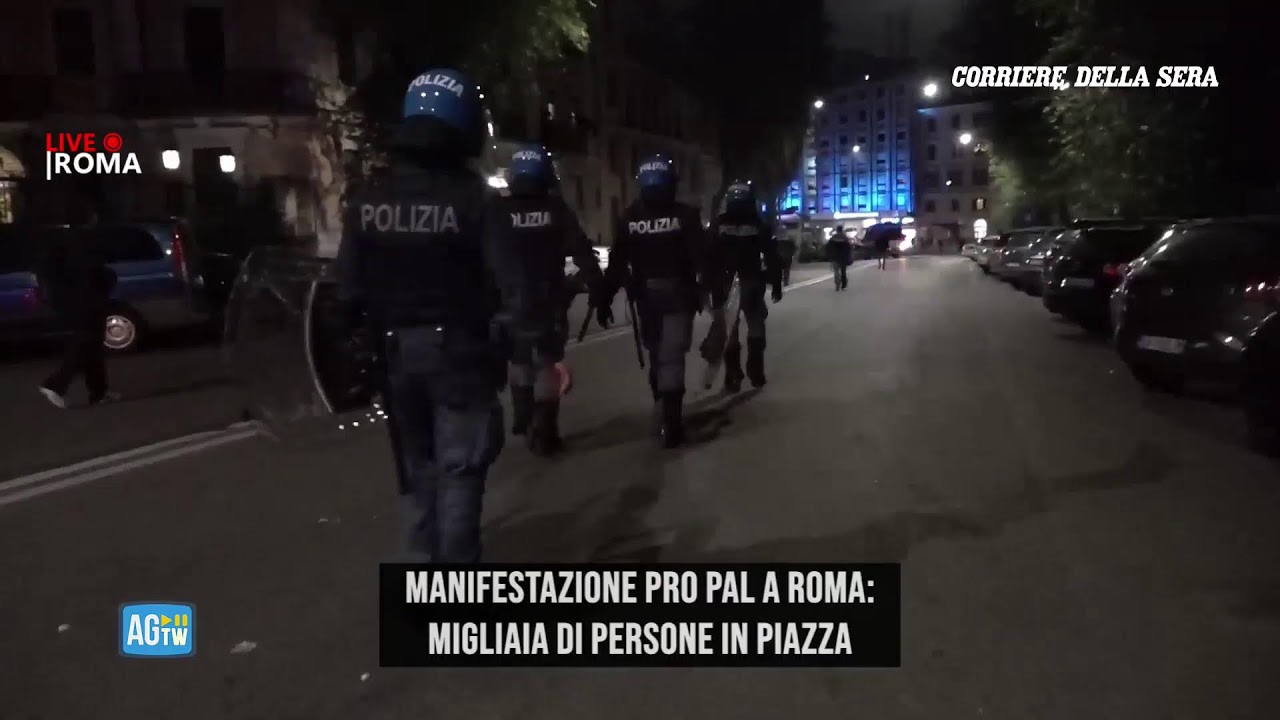 Manifestazione Pro Pal a Roma