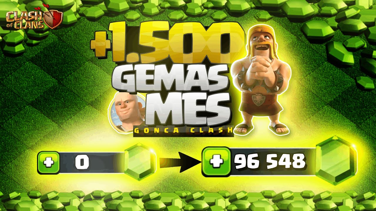 Gu&iacute;a: C&oacute;mo Ganar +1.580 GEMAS AL MES *GRATIS* en Clash of Clans