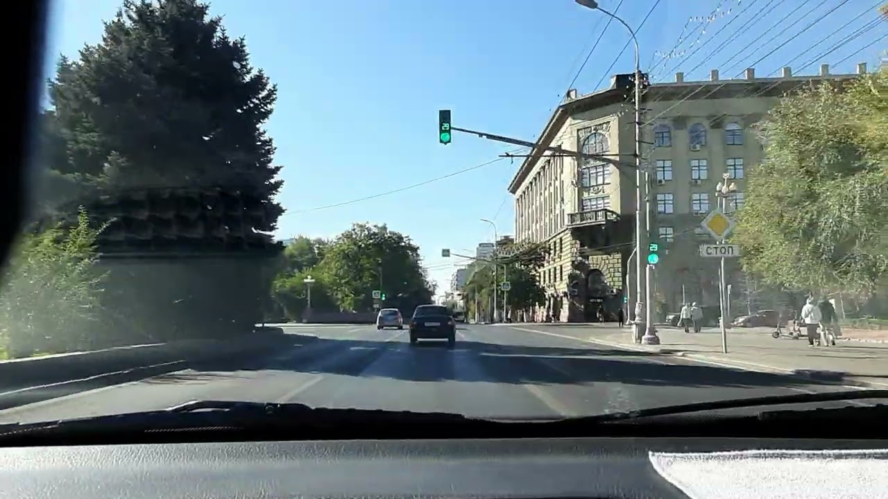 Волгоград, 13.10.2024, поездка на машине по городу, часть 2