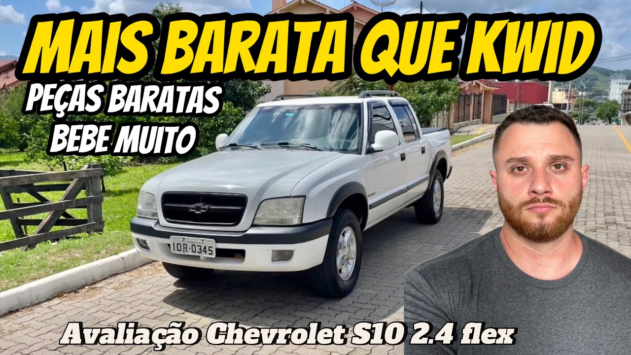 😱Mais barato que um Kwid, avalia&ccedil;&atilde;o Chevrolet S10 2008 flex 2.4 ainda vale a pena? Barato de manter